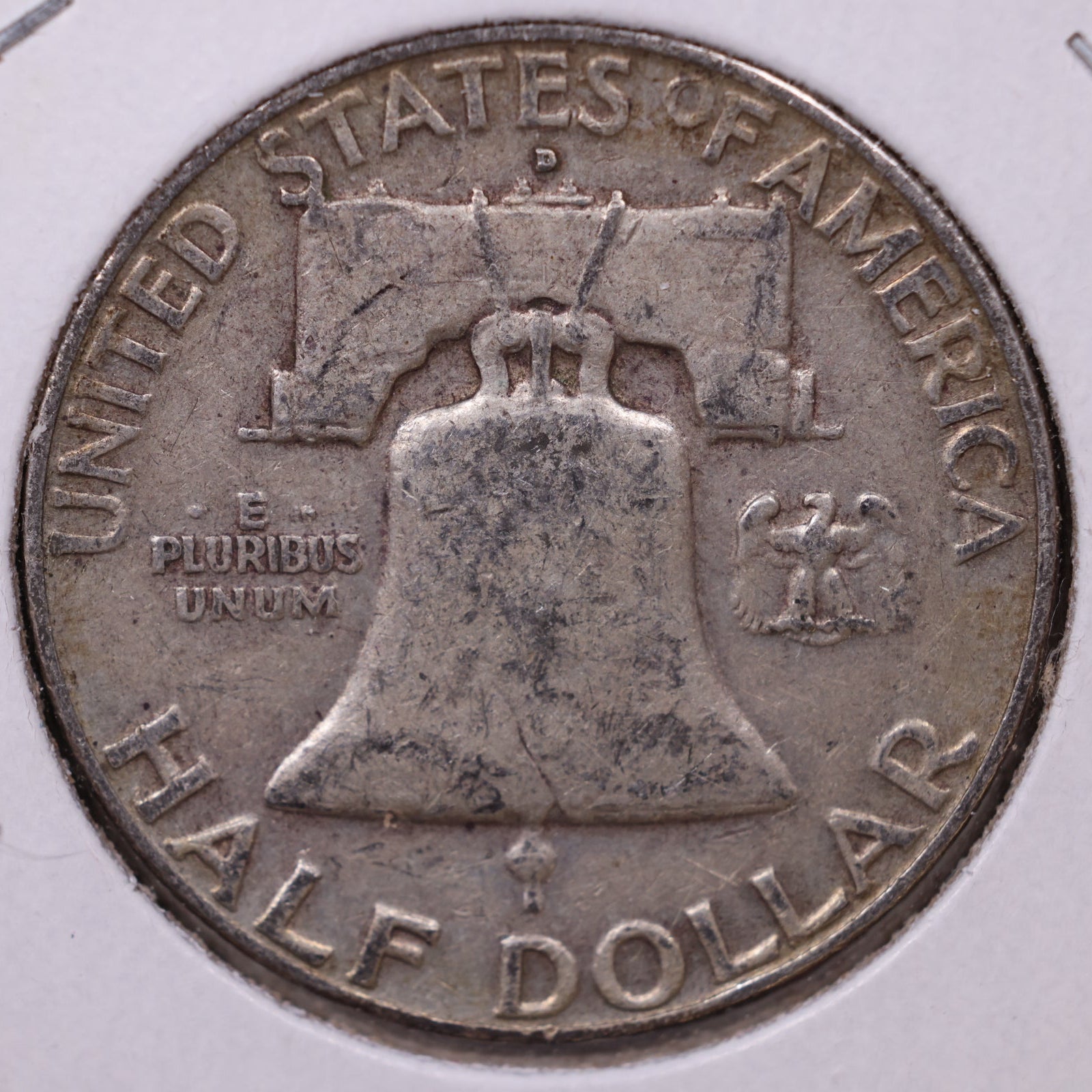 1958-D Ben Franklin Half Dollar, Fine Circulated Coin, Store #HR1680