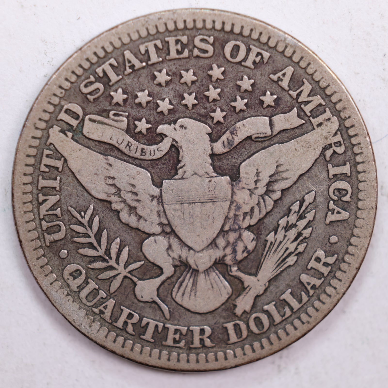 1909 Barber Quarter, Very Good Circulated Coin, Store #QR0517