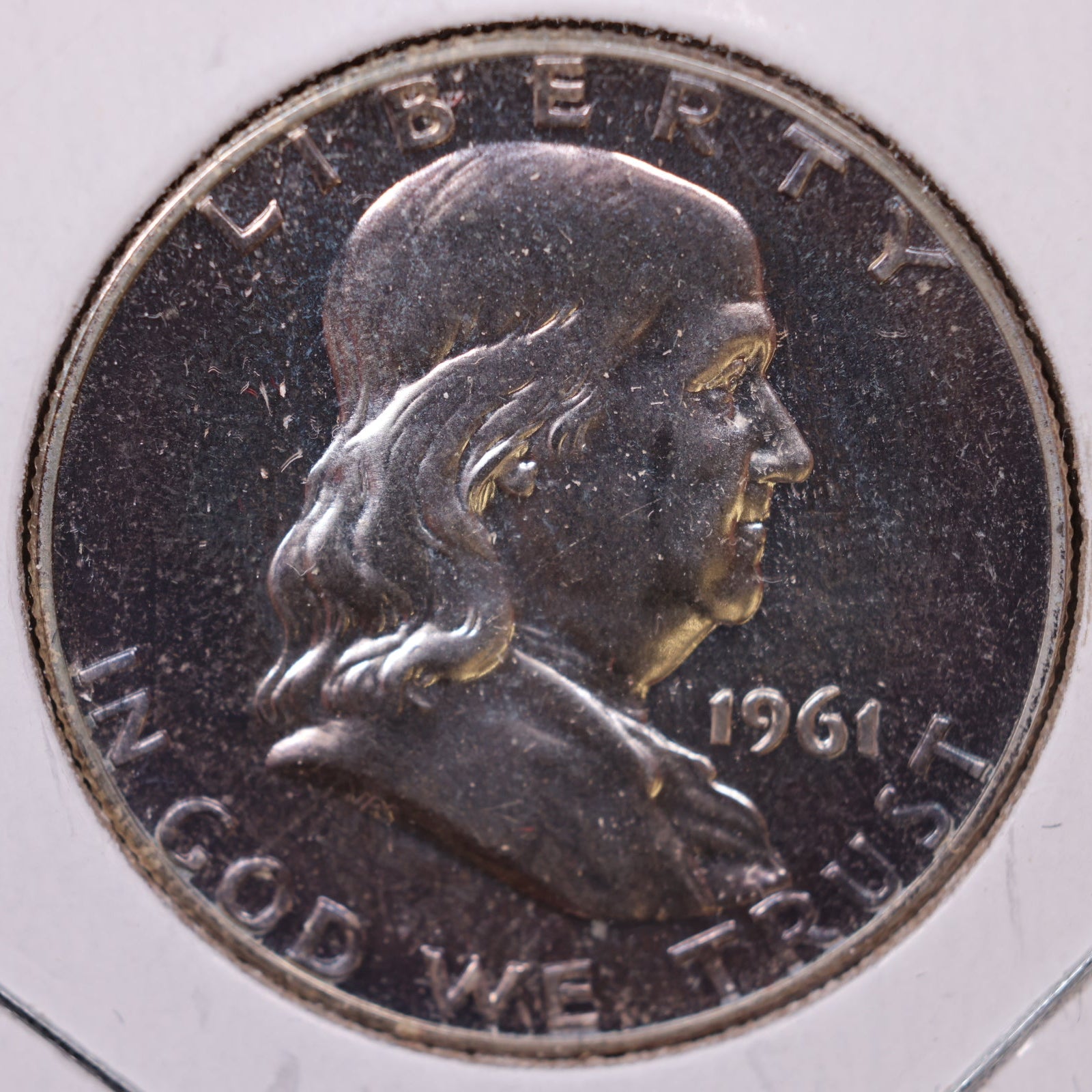 1961 Ben Franklin Half Dollar, Proof Uncirculated Coin, Store #HR1691