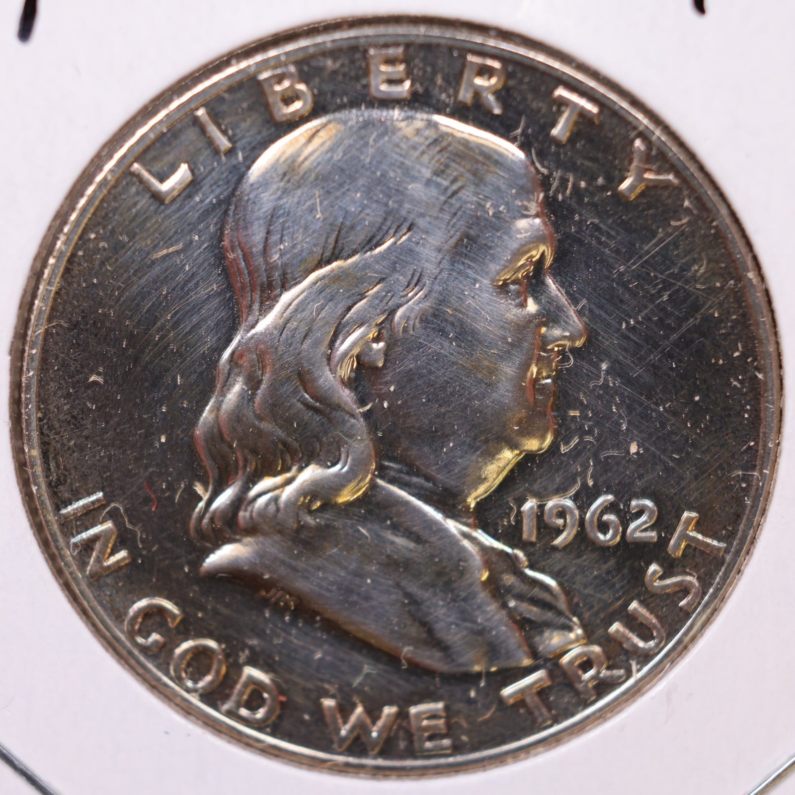 1962 Ben Franklin Half Dollar, Proof Uncirculated Coin, Store #HR1696