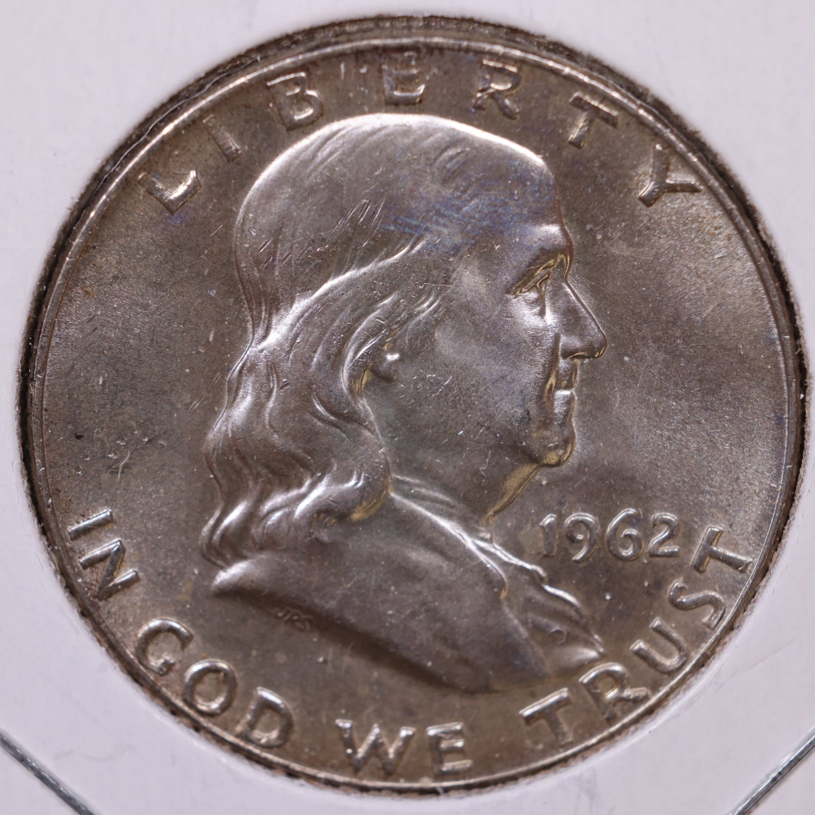 1962-D Ben Franklin Half Dollar, Mint State Uncirculated Coin, Store #HR1707