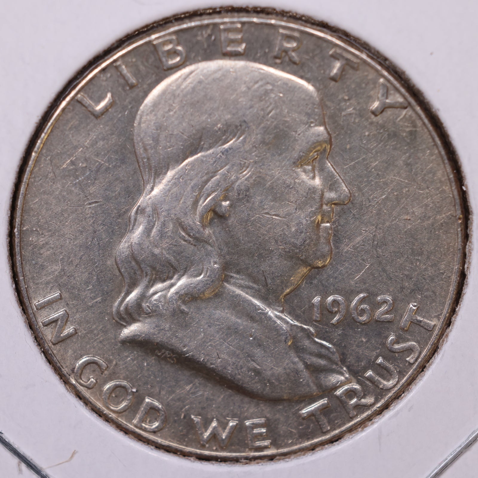 1962-D Ben Franklin Half Dollar, Extra Fine Circulated Coin, Store #HR1709