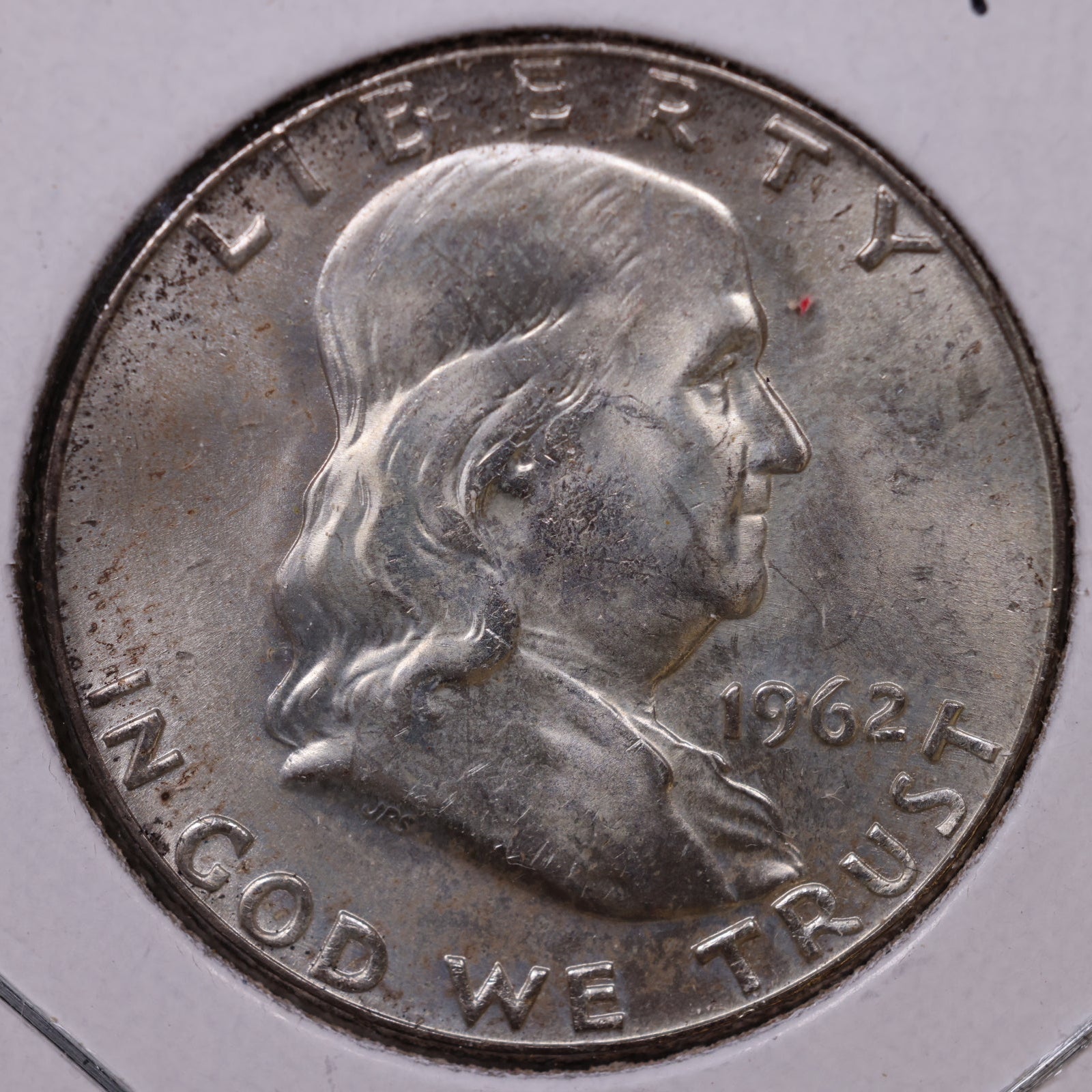 1962-D Ben Franklin Half Dollar, Mint State Uncirculated Coin, Store #HR1716