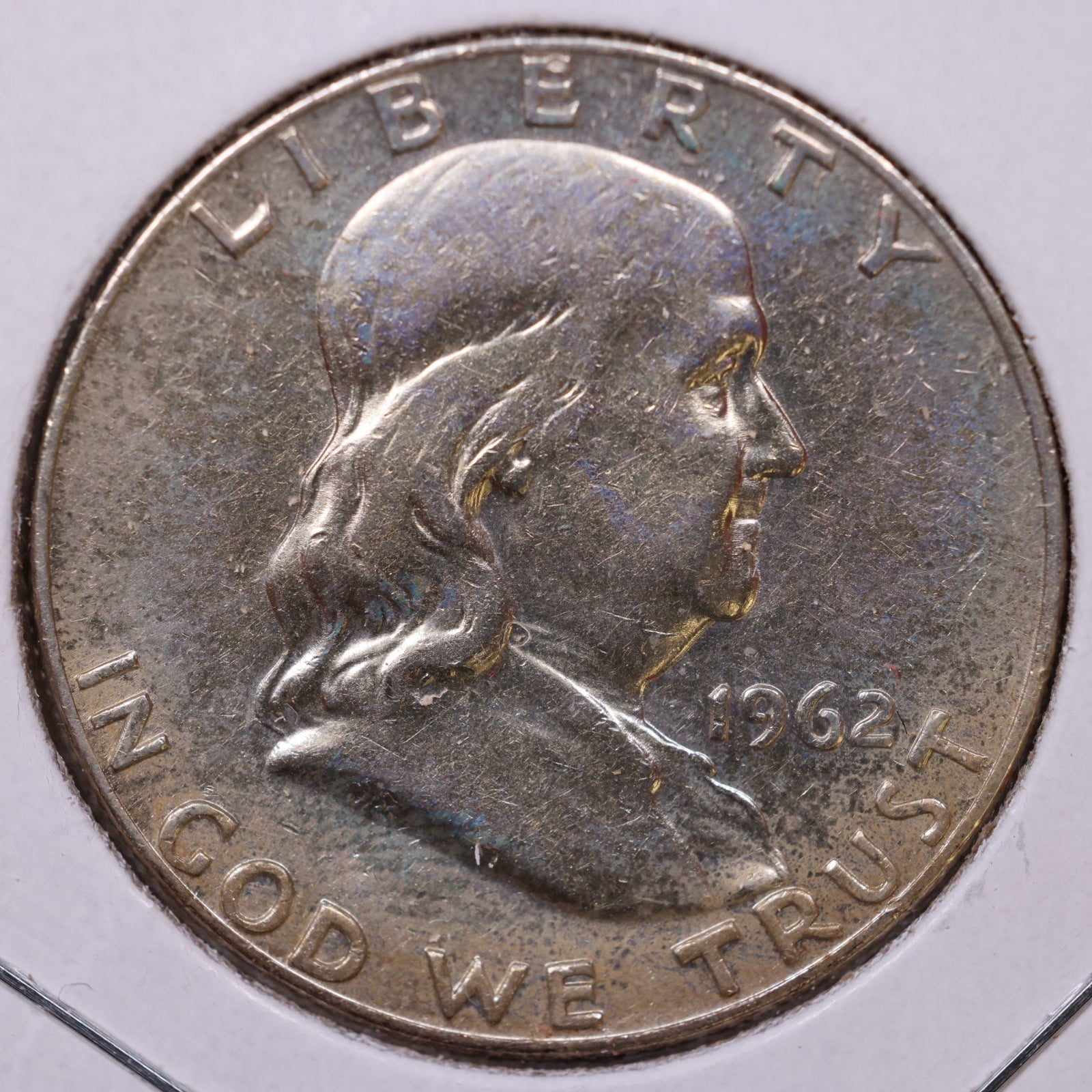 1962-D Ben Franklin Half Dollar, Extra Fine Circulated Coin, Store #HR1717