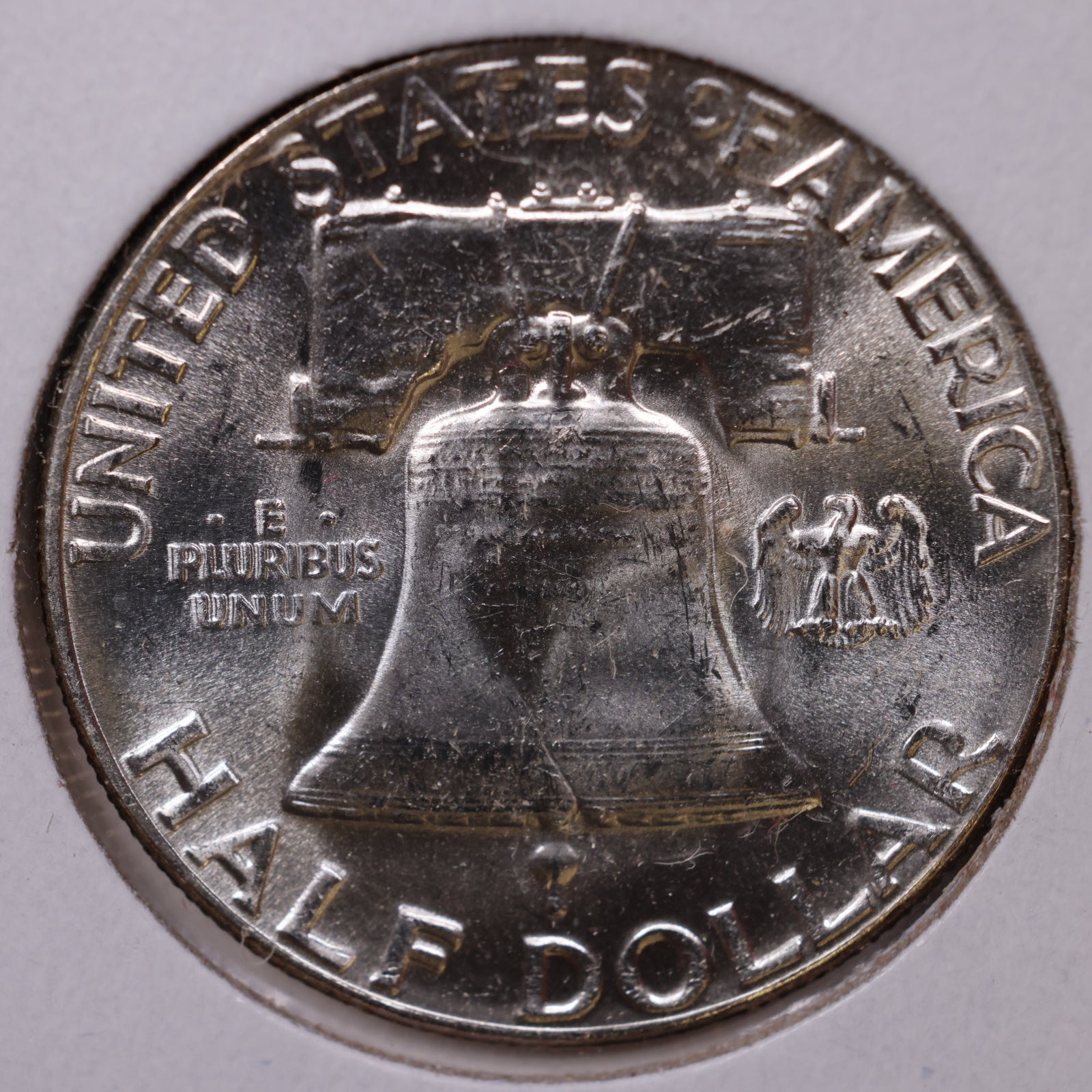 1955 Ben Franklin Half Dollar, About Uncirculated Coin, Store #HR1722