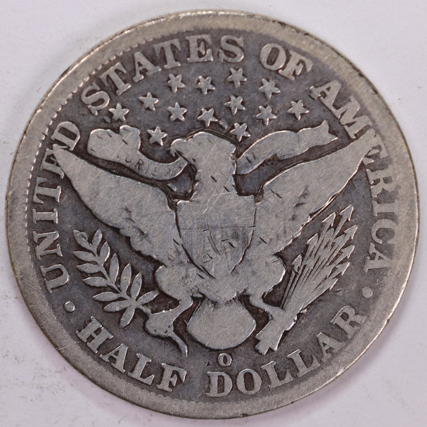 1896-O Barber Half Dollar, Very Good Circulated Coin, Store #HR1124