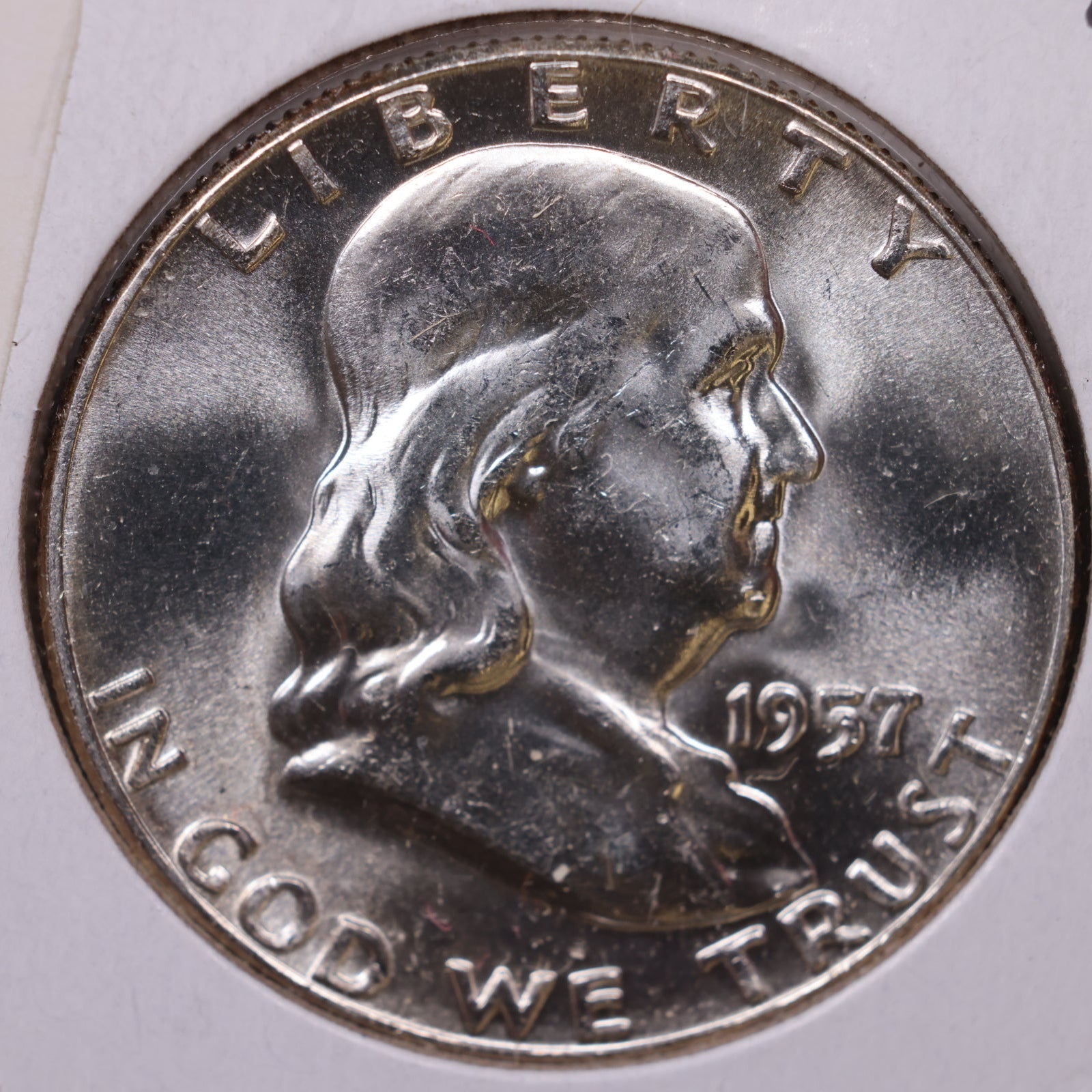 1957 Franklin Half Dollar, Mint State Uncirculated Coin, Store #HR1732