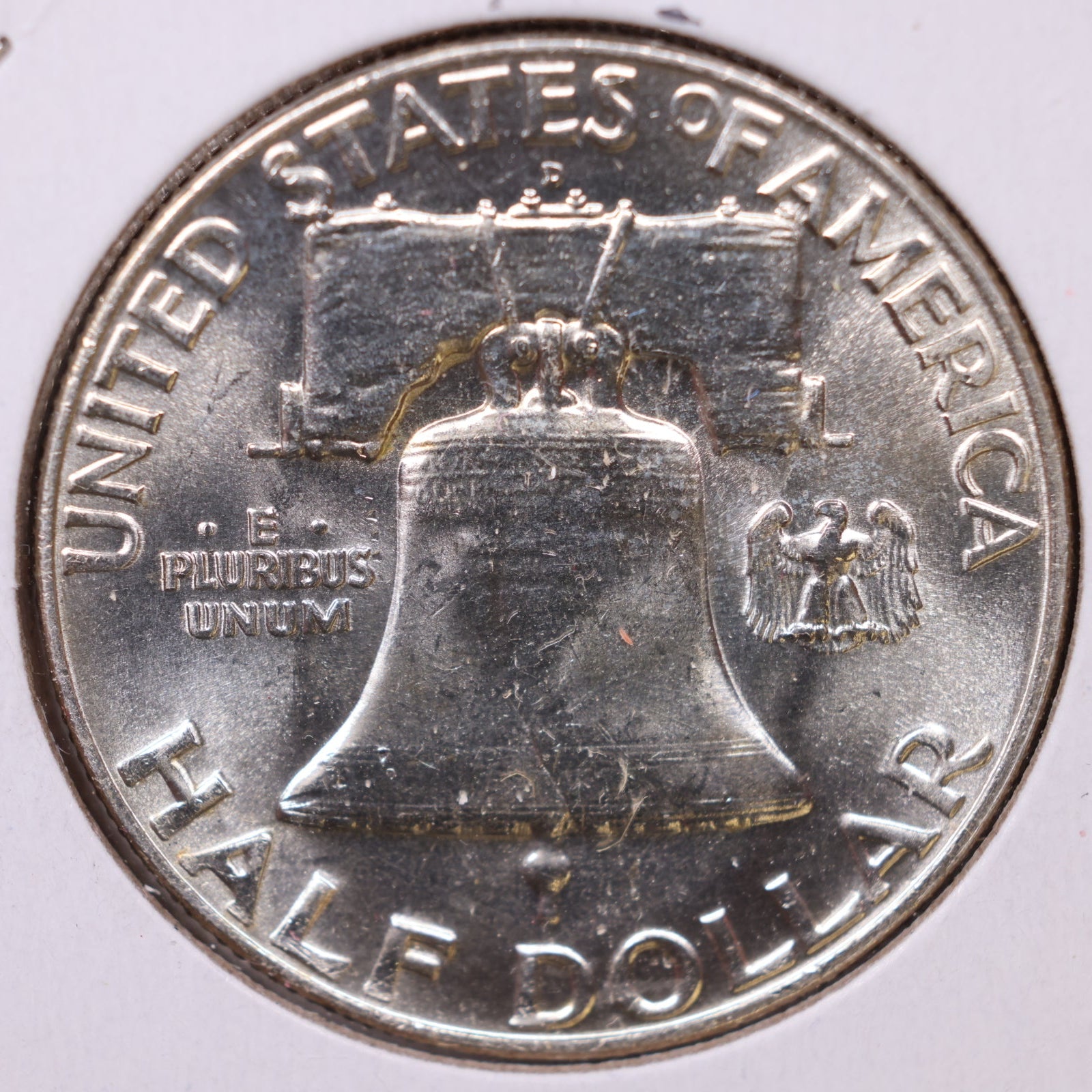 1957-D Ben Franklin Half Dollar, Mint State Uncirculated Coin, Store #HR1736