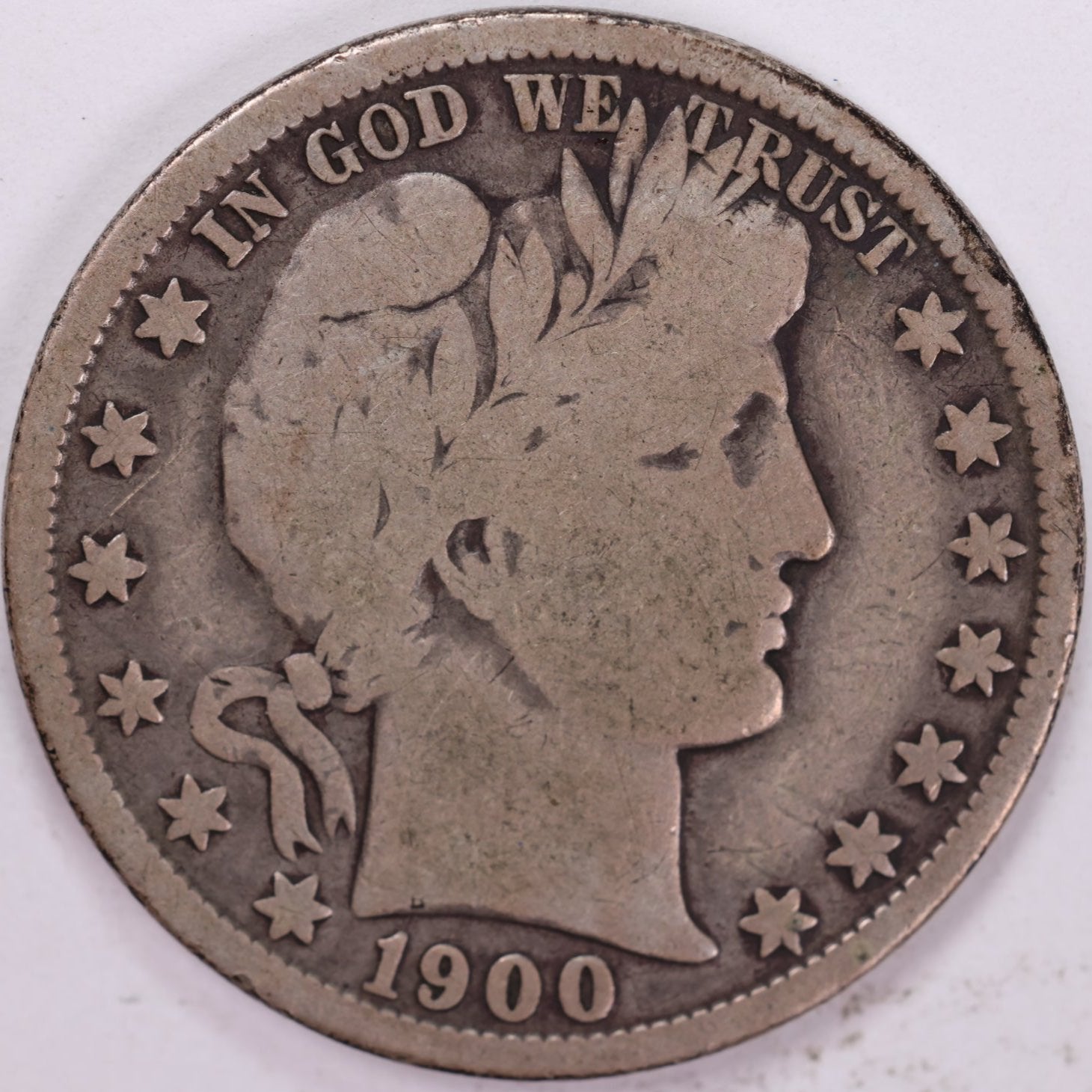 1900-O Barber Half Dollar, Very Good Circulated Coin, Store #HR1129
