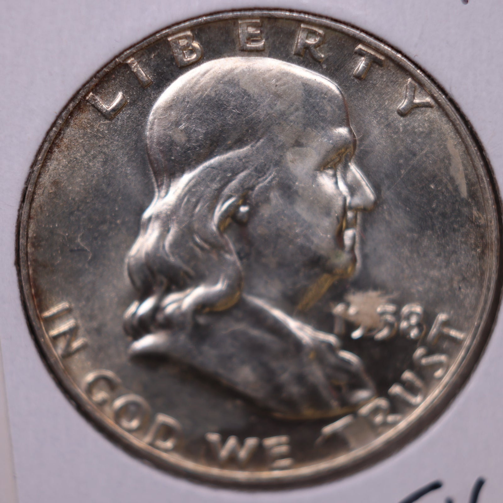 1958-D Ben Franklin Half Dollar, Mint State Uncirculated Coin, Store #HR1749