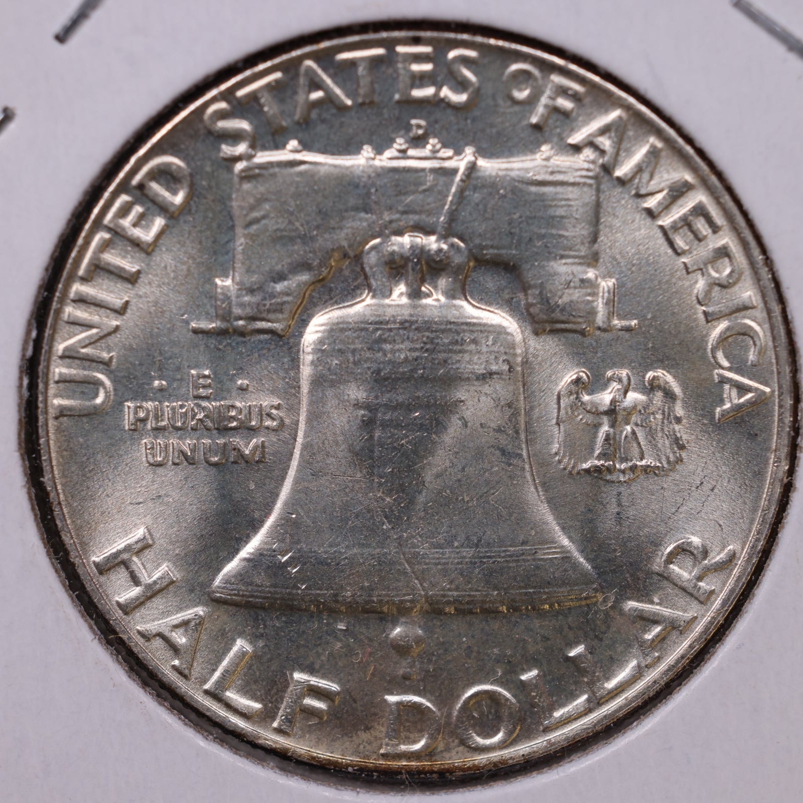 1960-D Ben Franklin Half Dollar, Mint State Uncirculated Coin, Store #HR1755