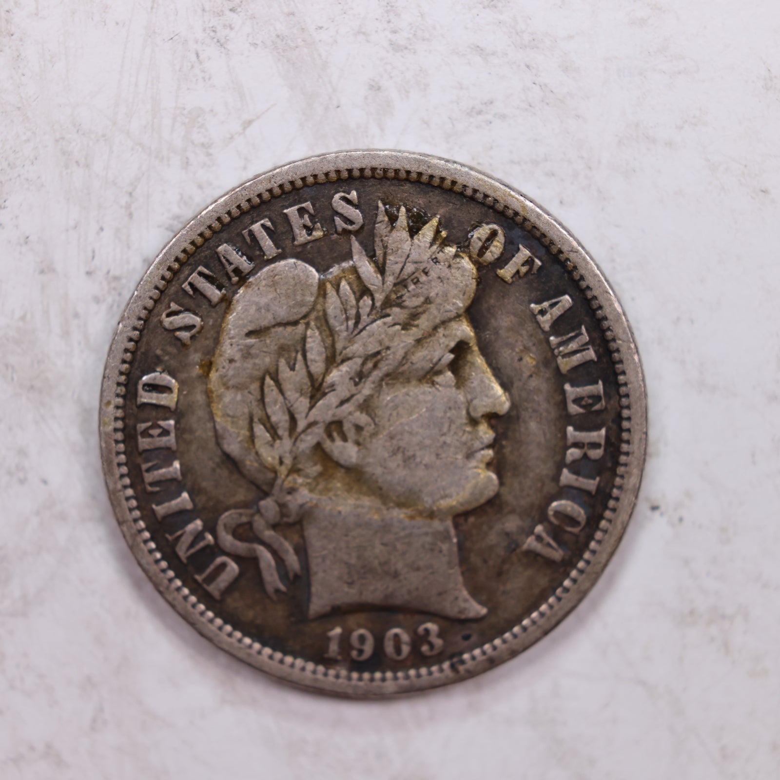 1903-O Barber Silver Dime., Nice Very Fine, Circulated Coin., Store #DE0314.