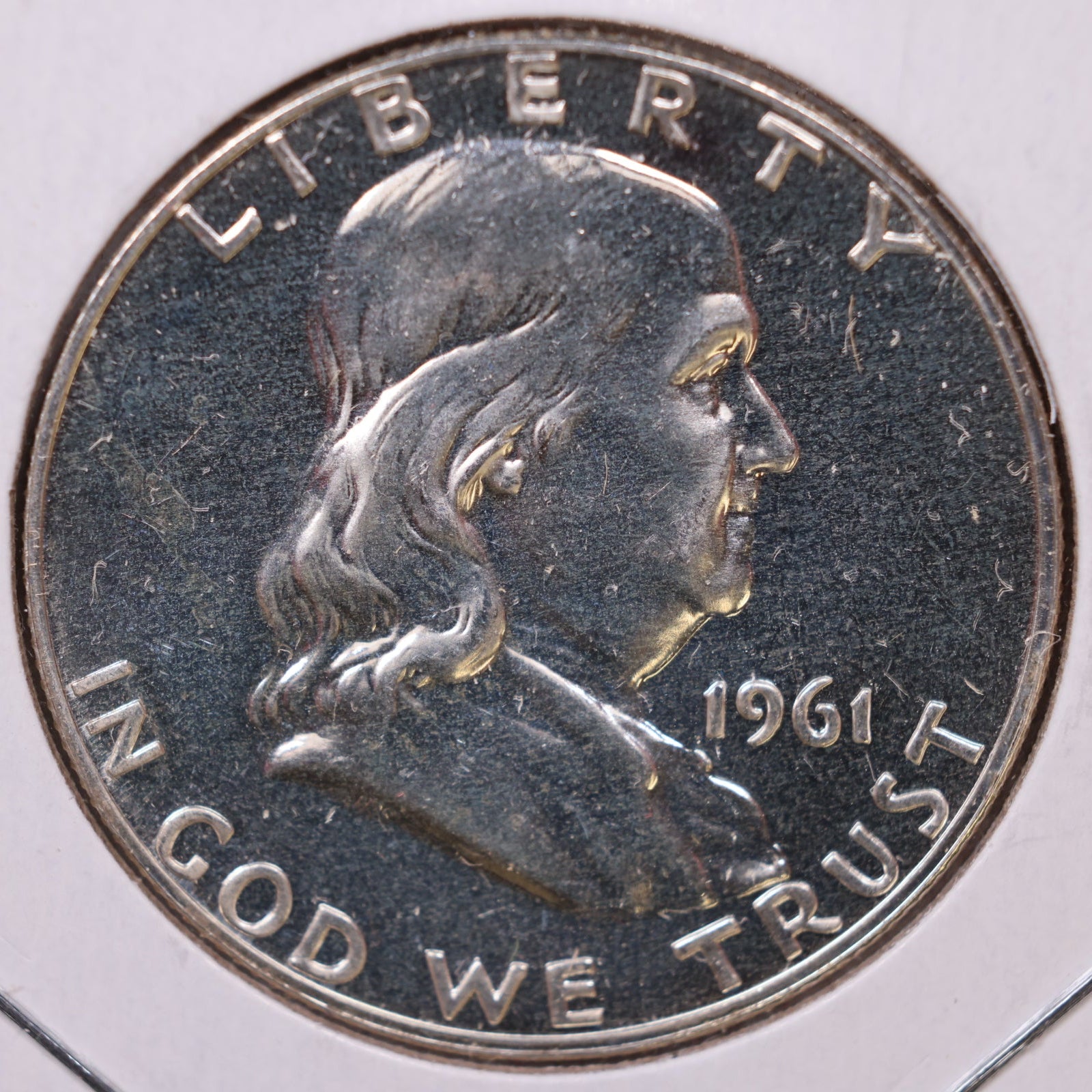 1961 Franklin Half Dollar, Proof Uncirculated Coin, Store #HR1760