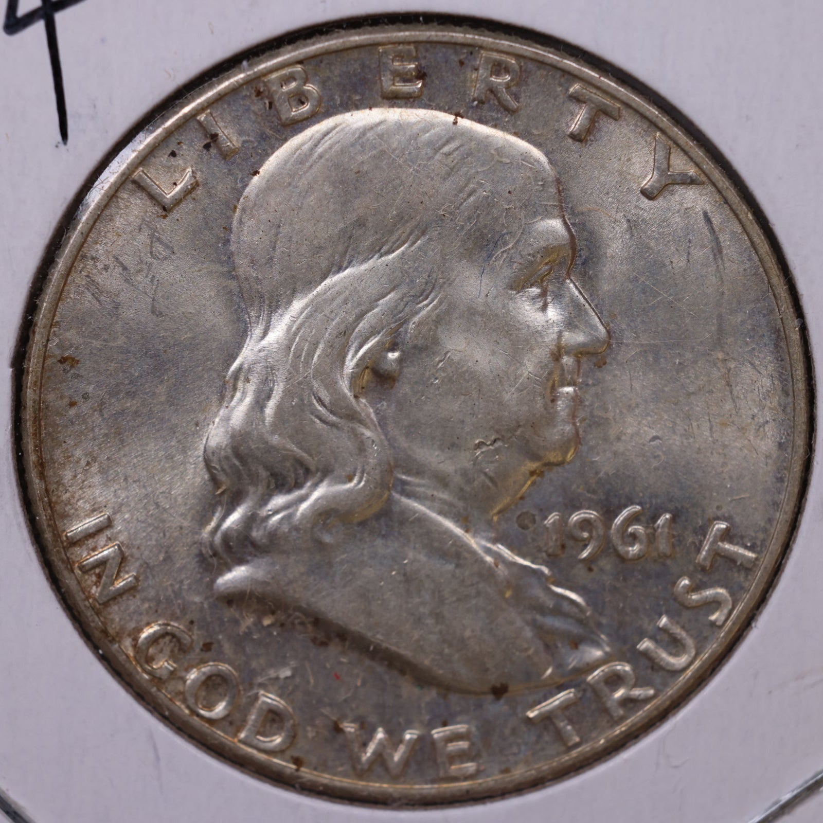 1961-D Ben Franklin Half Dollar, Extra Fine Circulated Coin, Store #HR1767