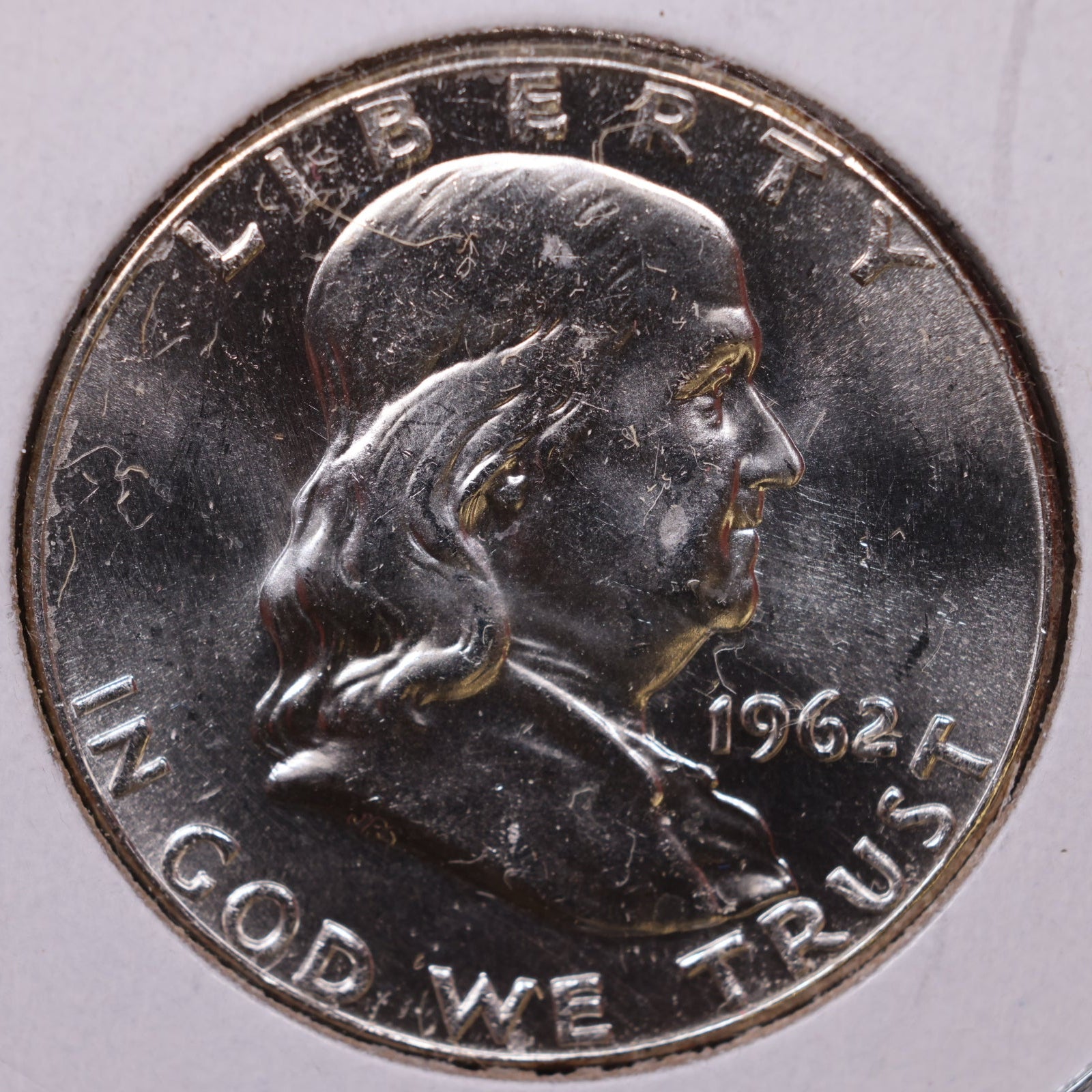 1962 Ben Franklin Half Dollar, Mint State Uncirculated Coin, Store #HR1768