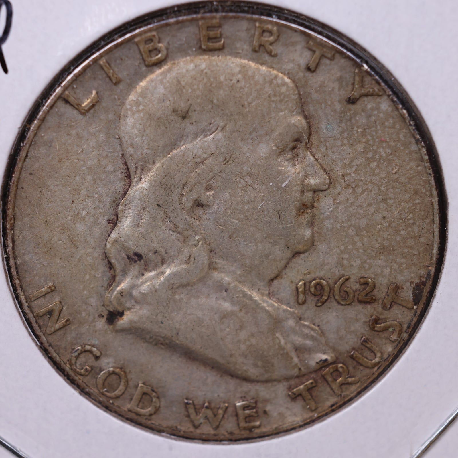 1962-D Ben Franklin Half Dollar, Fine Circulated Coin, Store #HR1774