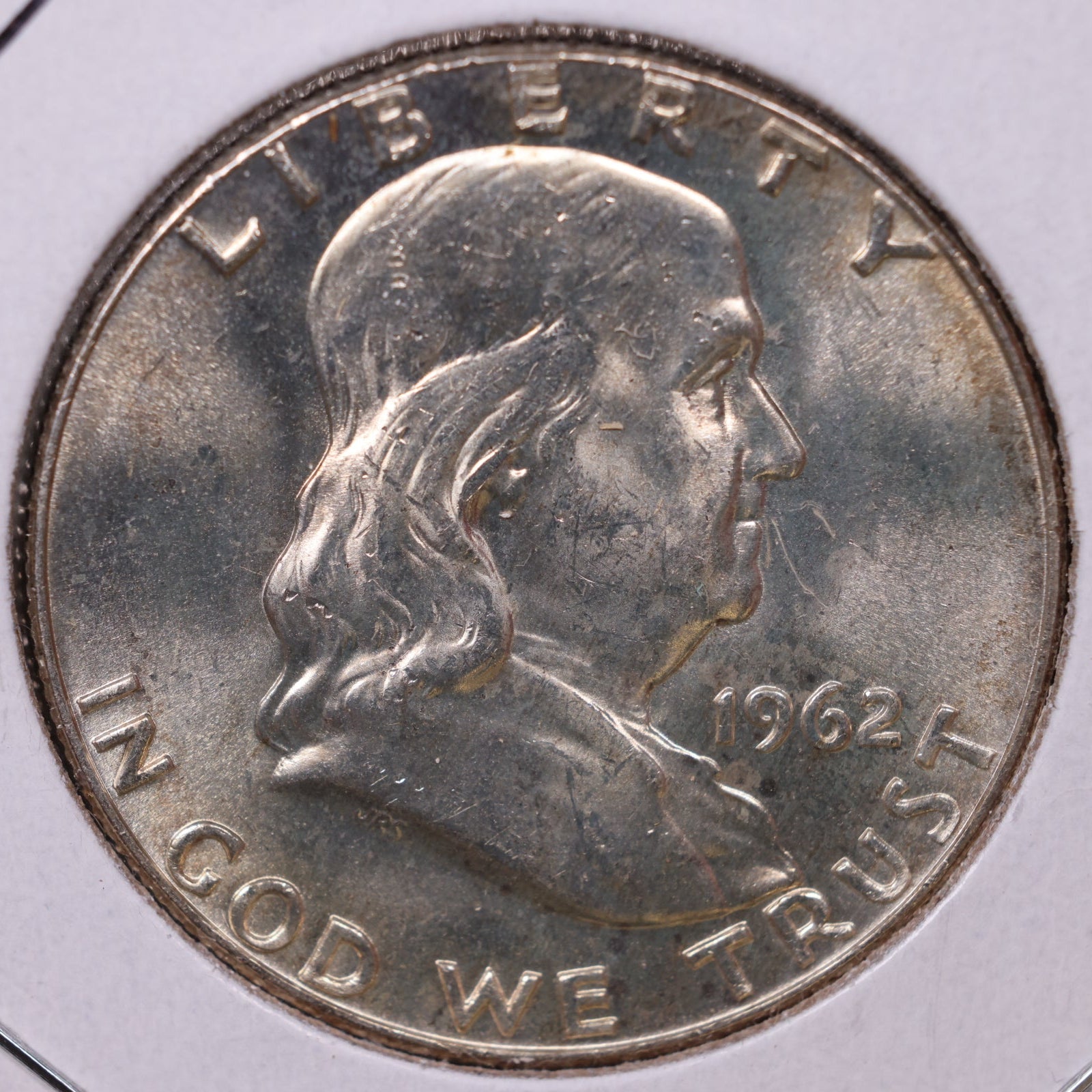 1962-D Ben Franklin Half Dollar, Mint State Uncirculated Coin, Store #HR1775