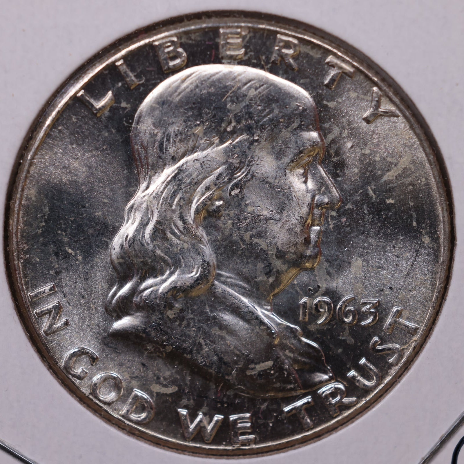 1963 Ben Franklin Half Dollar, Mint State Uncirculated Coin, Store #HR1778