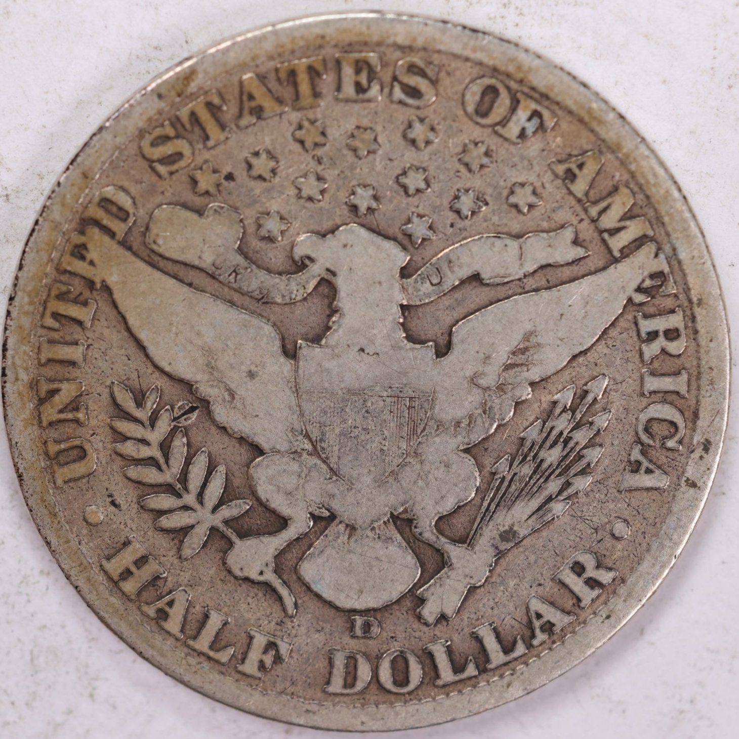 1906-D Barber Half Dollar, Very Good Circulated Coin, Store #HR0873