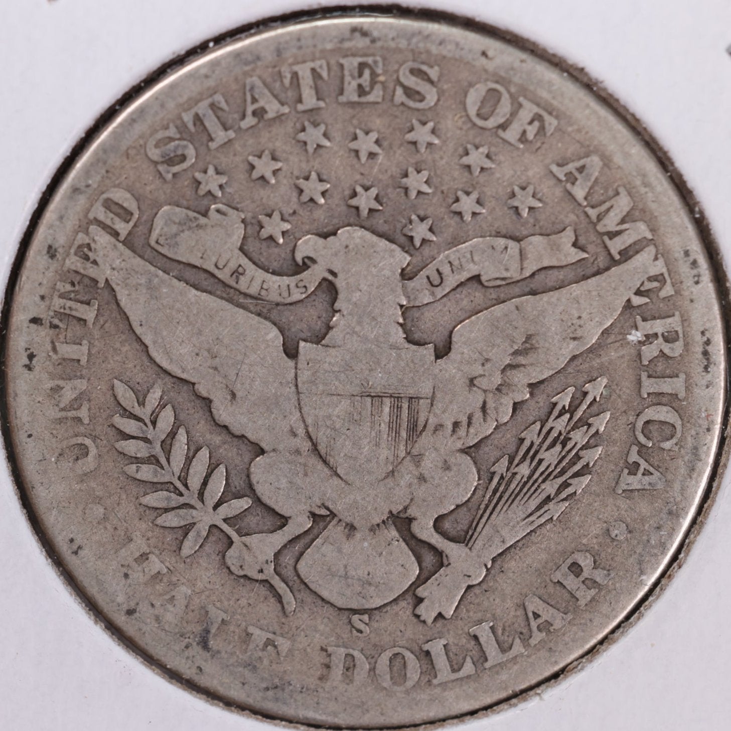 1906-S Barber Half Dollar, Very Good Circulated Coin, Store #HR1134