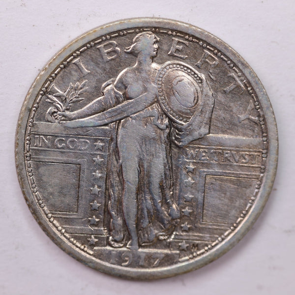 1917 Standing Liberty Silver Quarter, Affordable Collectible Coins. Sale #035382