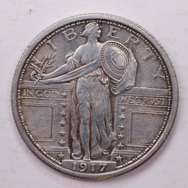 1917 Standing Liberty Silver Quarter, Affordable Collectible Coins. Sale #035383