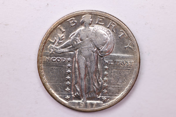 1917 Standing Liberty Silver Quarter, Affordable Collectible Coins. Sale #035384