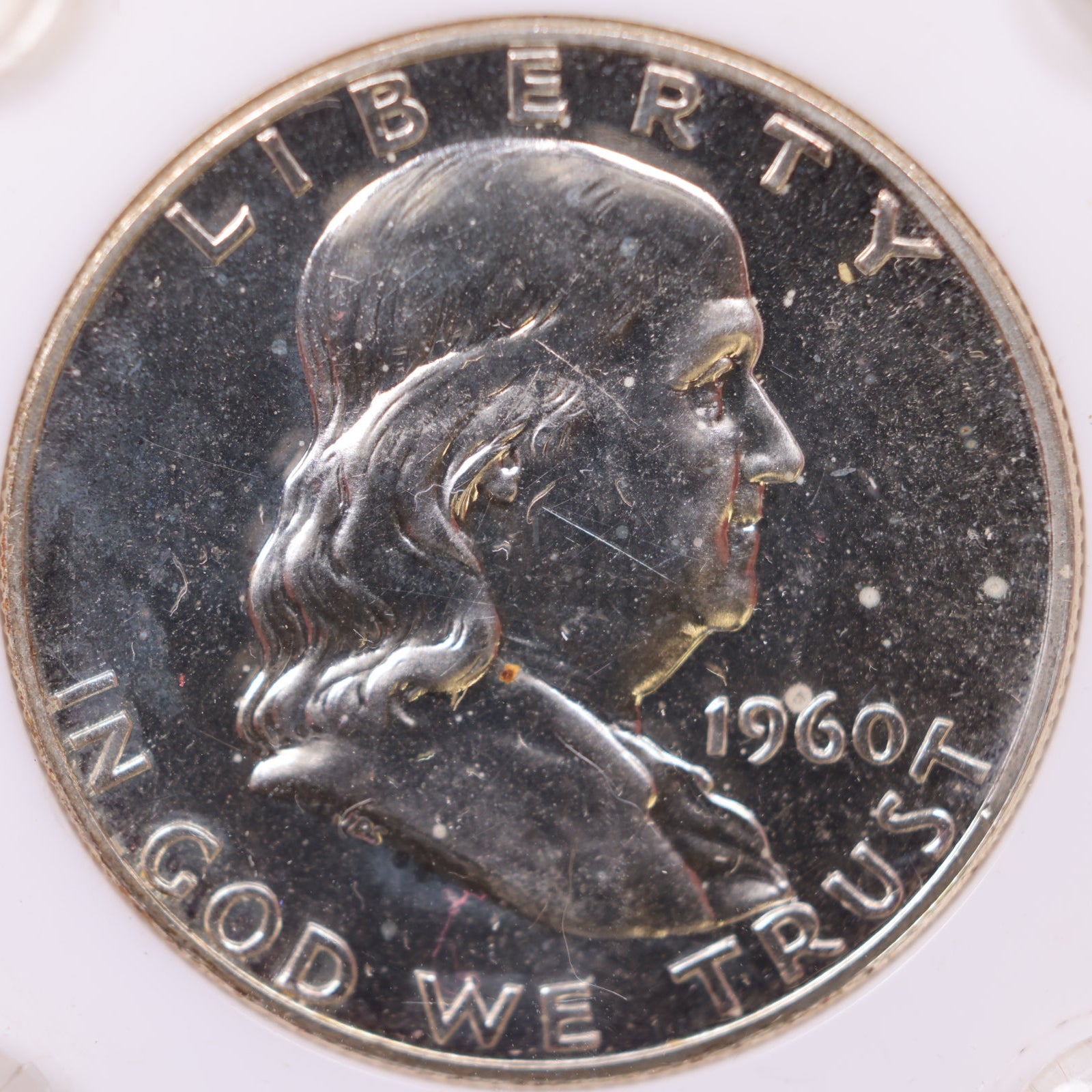 1960 Ben Franklin Half Dollar, Beautiful Uncirculated Coin, Store #HR1801