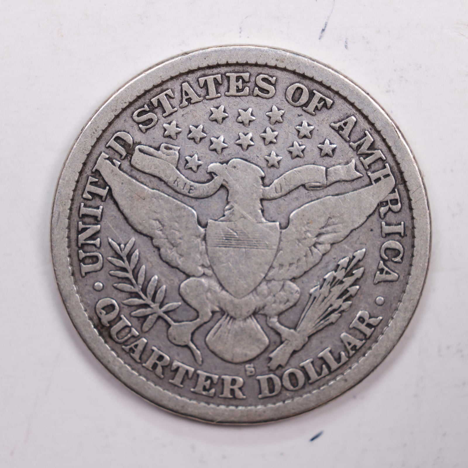 1895-O Barber Silver Quarter., Very Good, Circulated Coin., Store #QR0259.