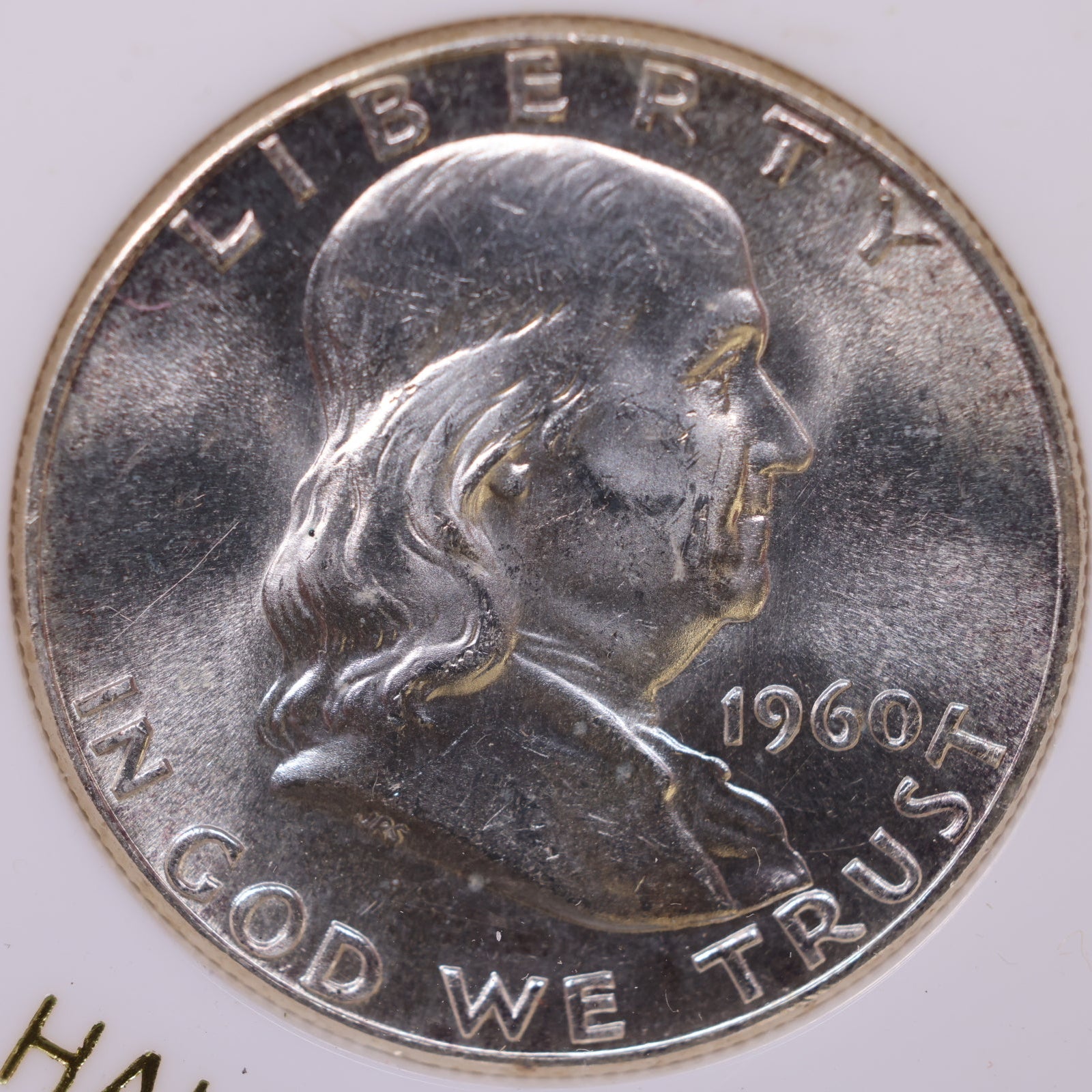 1960 Ben Franklin Half Dollar, Beautiful Uncirculated Coin, Store #HR1802