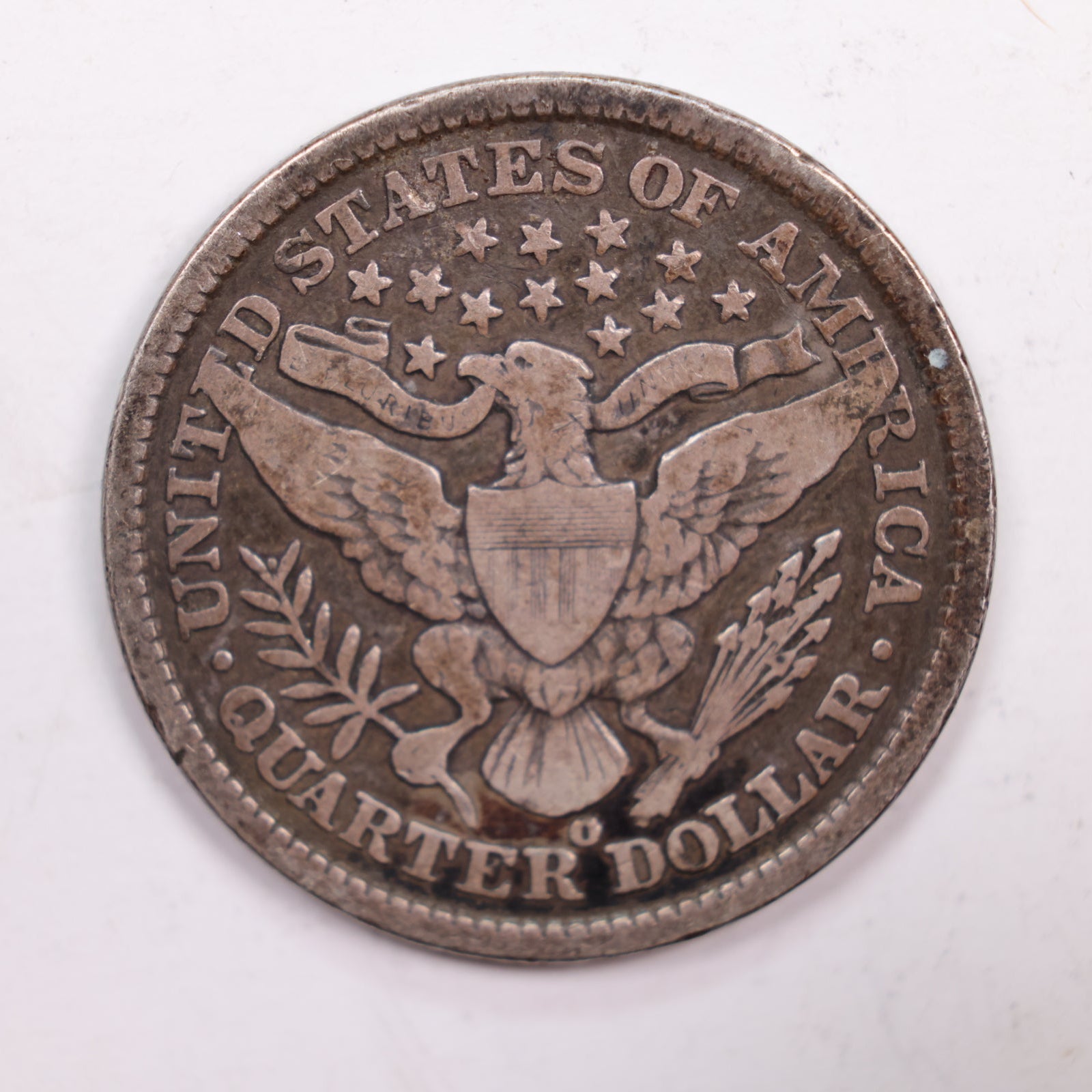 1896-O Barber Silver Quarter., Fine, Circulated Coin., Store #QR0262.