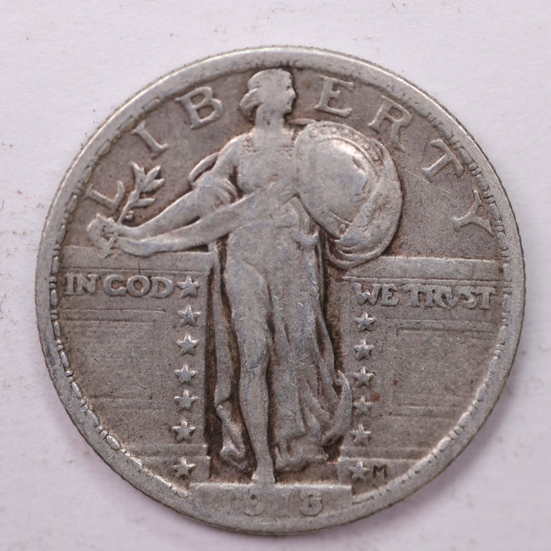 1918 Standing Liberty Silver Quarter, Affordable Collectible Coins. Sale