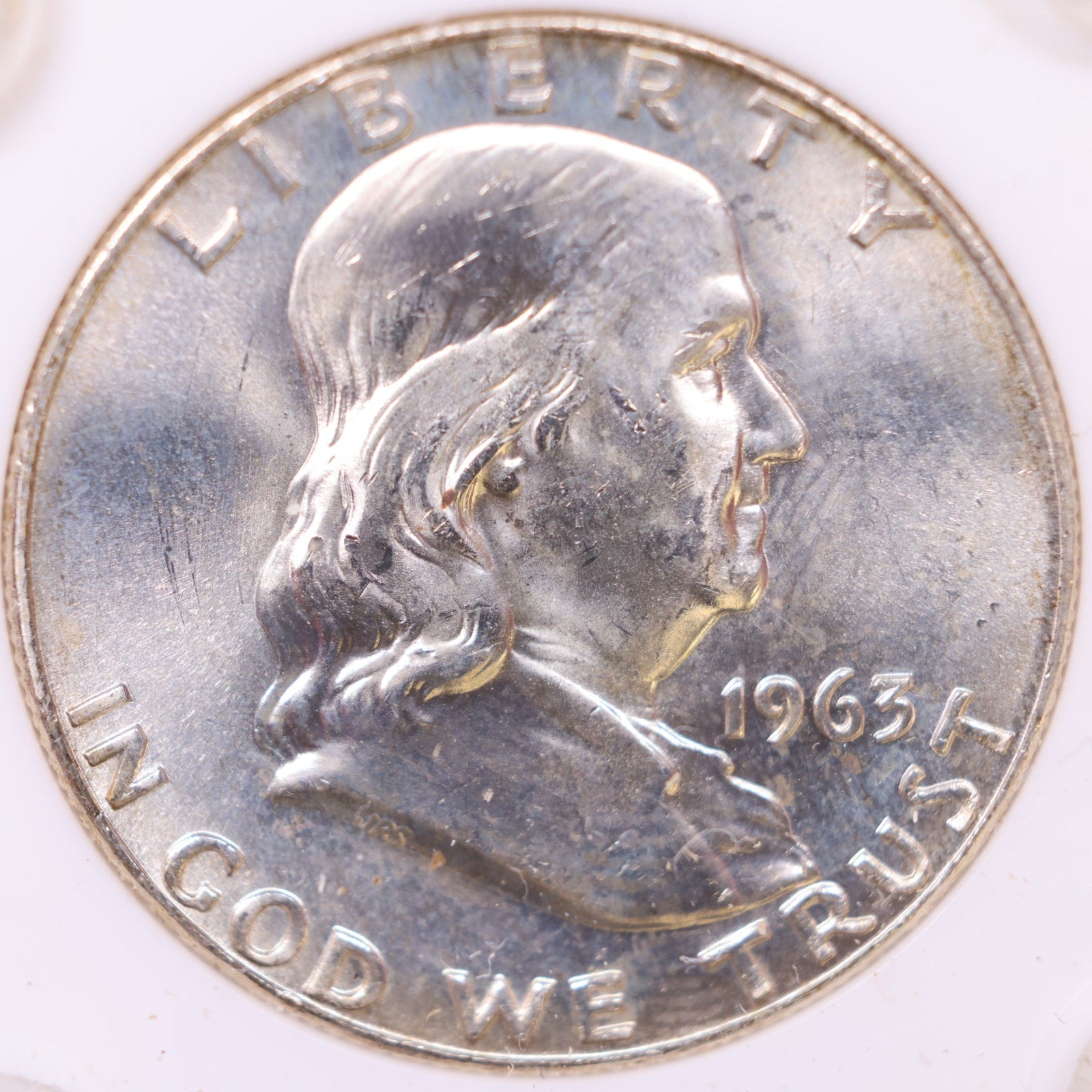 1963-D Ben Franklin Half Dollar, Gem Beautiful Uncirculated Coin, Store #HR1805