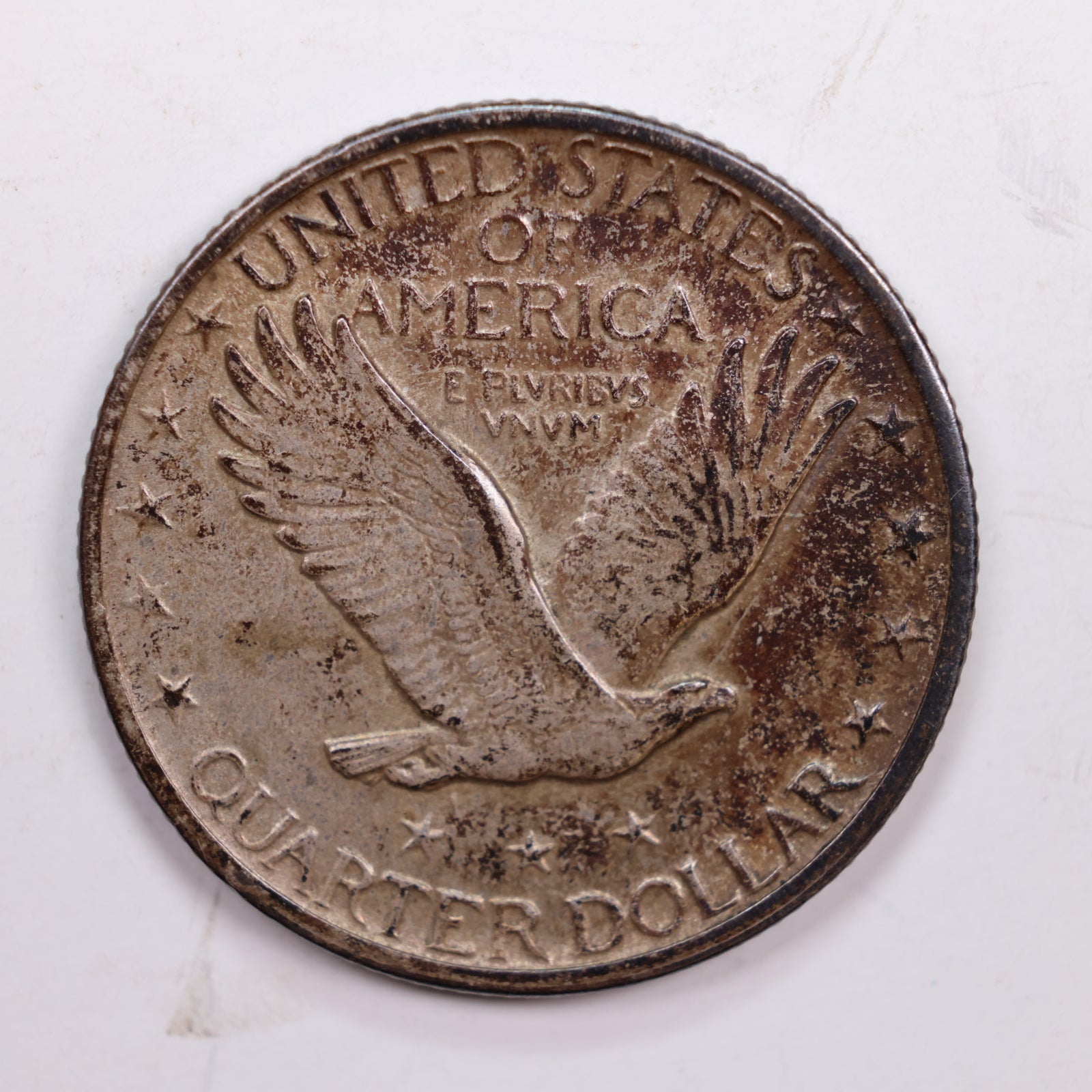 1919-D Standing Liberty Silver Quarter., About Uncirculated Coin., Store #QR0269.