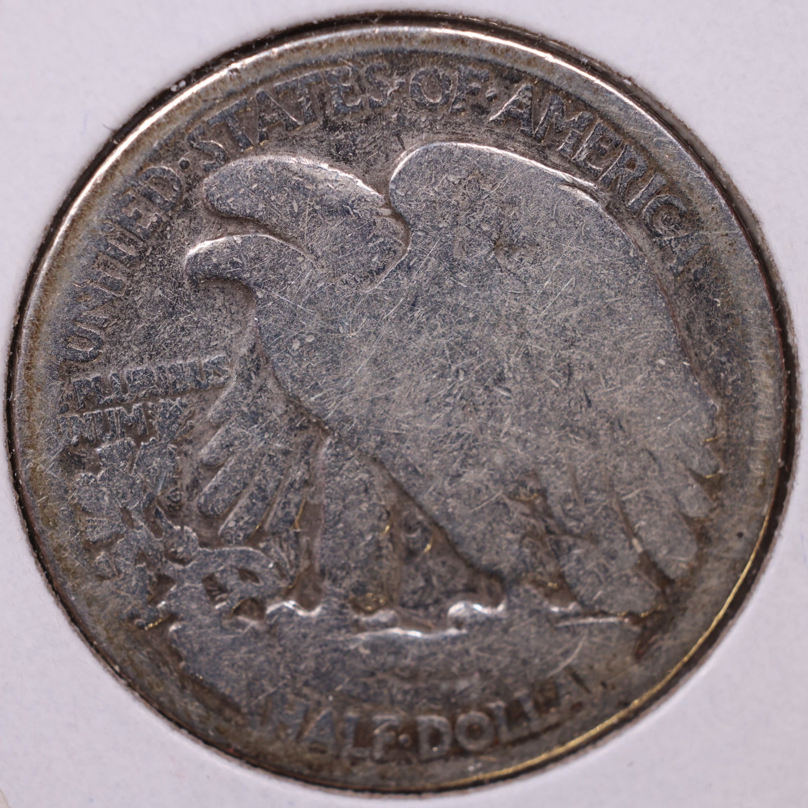 1918 Walking Liberty Half Dollar, About Good Circulated Coin, Store #HR009