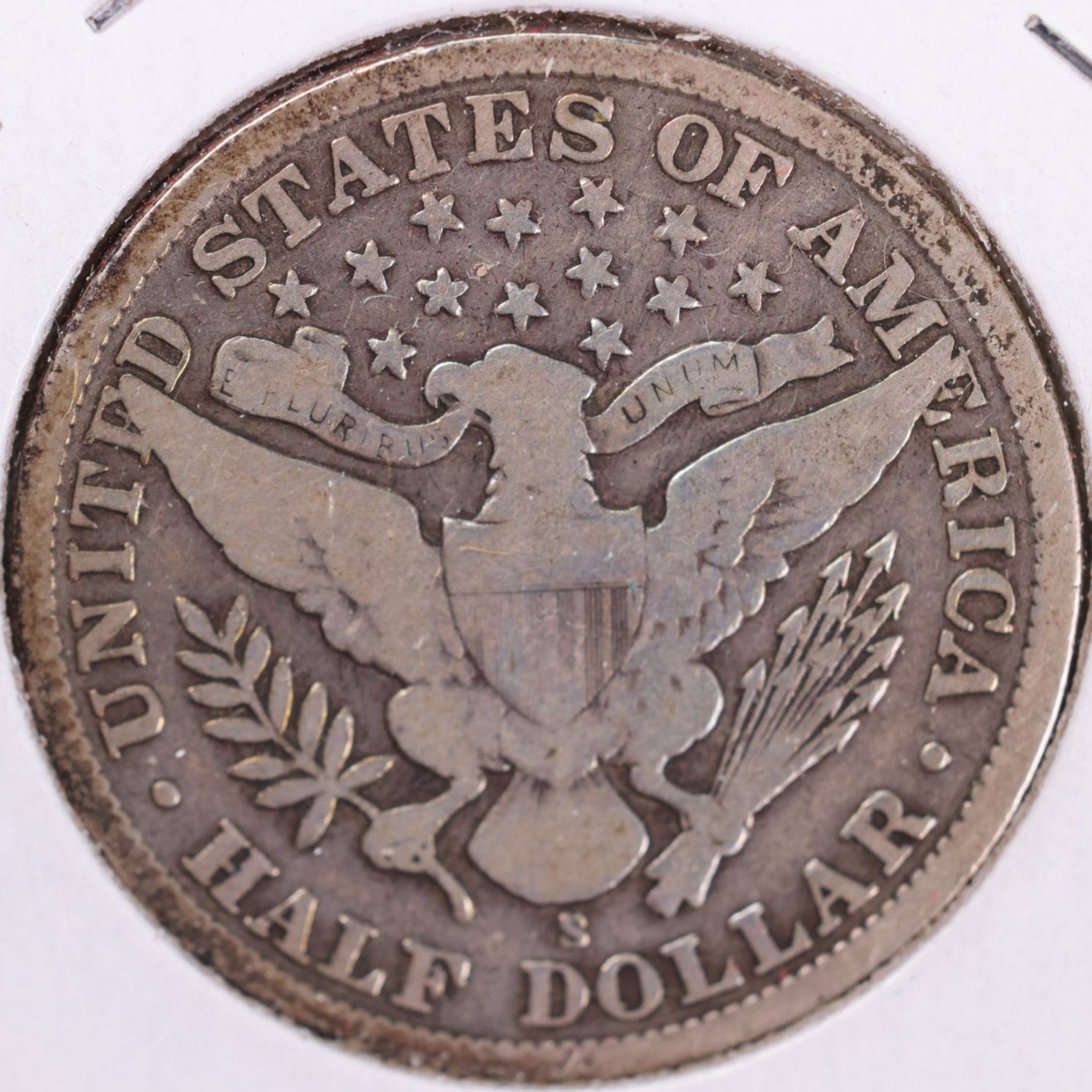 1907-S Barber Half Dollar, Very Good Circulated Coin, Store #HR1136