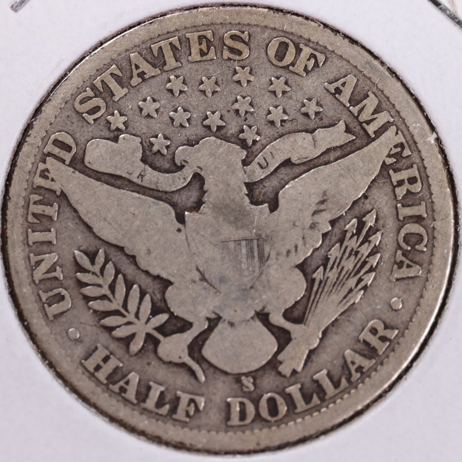1907-S Barber Half Dollar, Very Good Circulated Coin, Store #HR1137