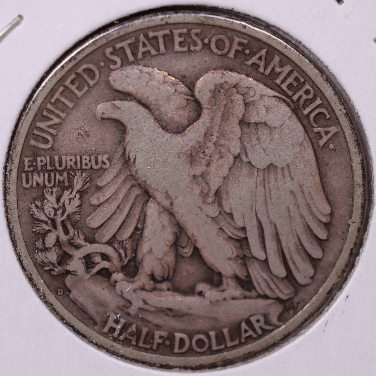1918-D Walking Liberty Half Dollar, Fine Circulated Coin, Store #HR022