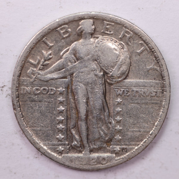 1920 Standing Liberty Silver Quarter, Affordable Collectible Coins. Sale #0353410