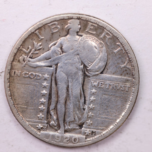 1920-S Standing Liberty Silver Quarter, Affordable Collectible Coins. Sale #0353414