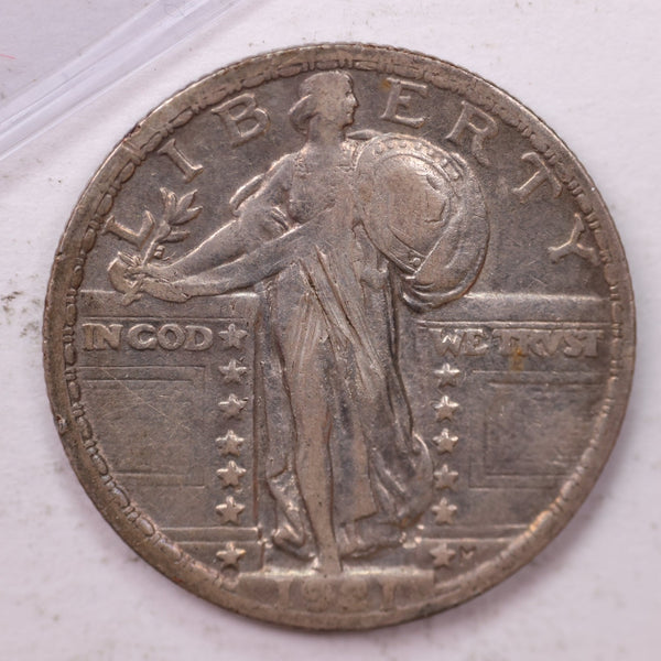 1921 Standing Liberty Silver Quarter, Affordable Collectible Coins. Sale #0353418
