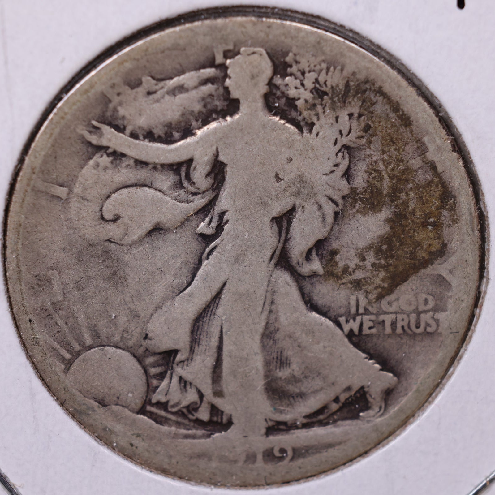1919 Walking Liberty Half Dollar, Good Circulated Coin, Store #HR035