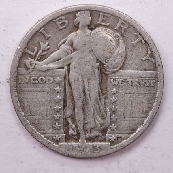 1923 Standing Liberty Silver Quarter, Affordable Collectible Coins. Sale #0353422