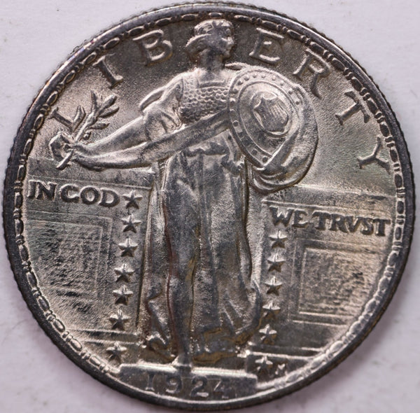 1924 Standing Liberty Silver Quarter, Affordable Collectible Coins. Sale #0353424