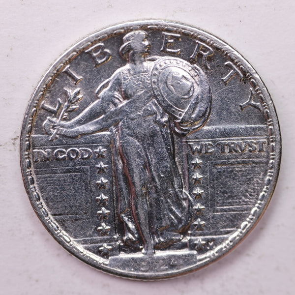 1924 Standing Liberty Silver Quarter, Affordable Collectible Coins. Sale #0353425