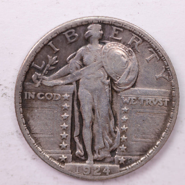 1924 Standing Liberty Silver Quarter, Affordable Collectible Coins. Sale #0353426