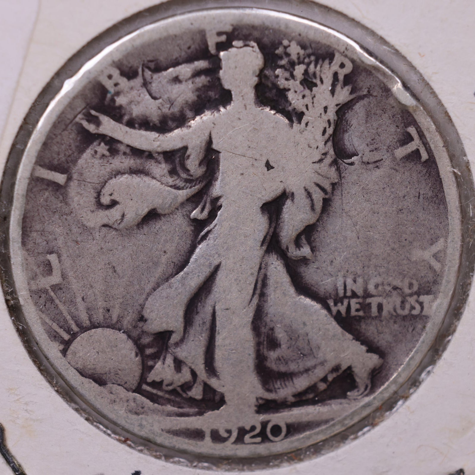 1920 Walking Liberty Half Dollar, Good Circulated Coin, Store #HR053