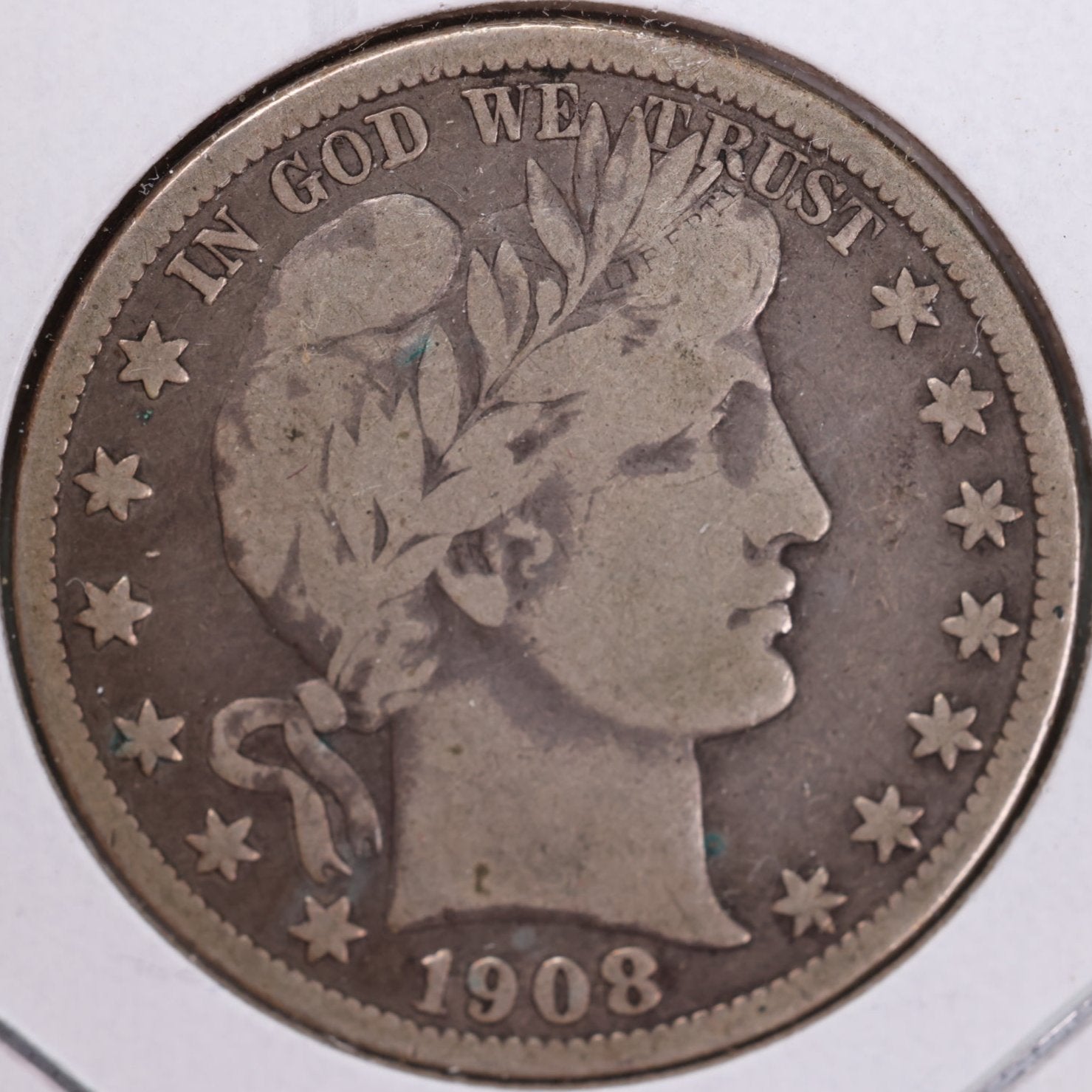 1908-O Barber Half Dollar, Fine Circulated Coin, Store #HR0938