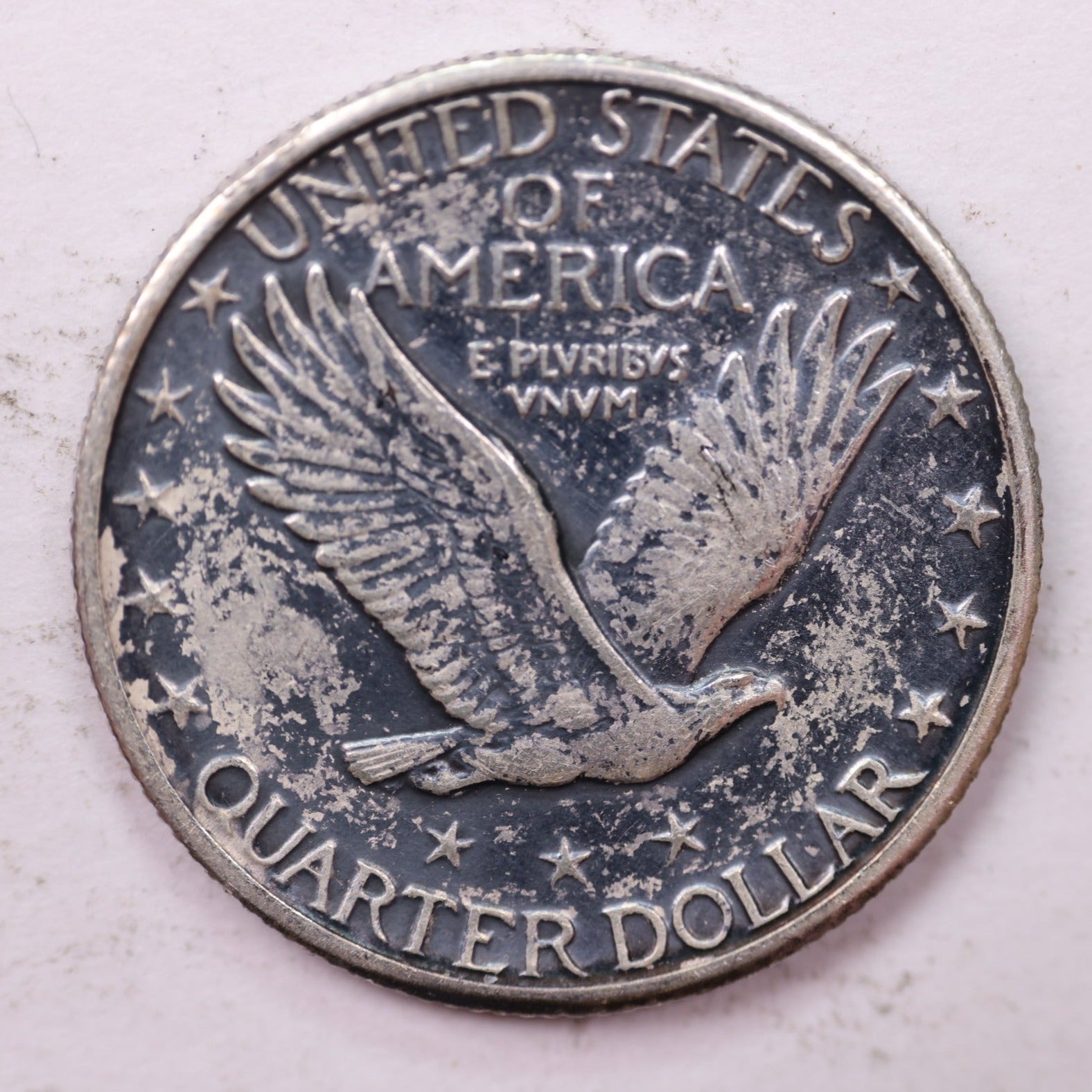 1927 Standing Liberty Silver Quarter, Uncirculated Mint State, Sale #QR1651.