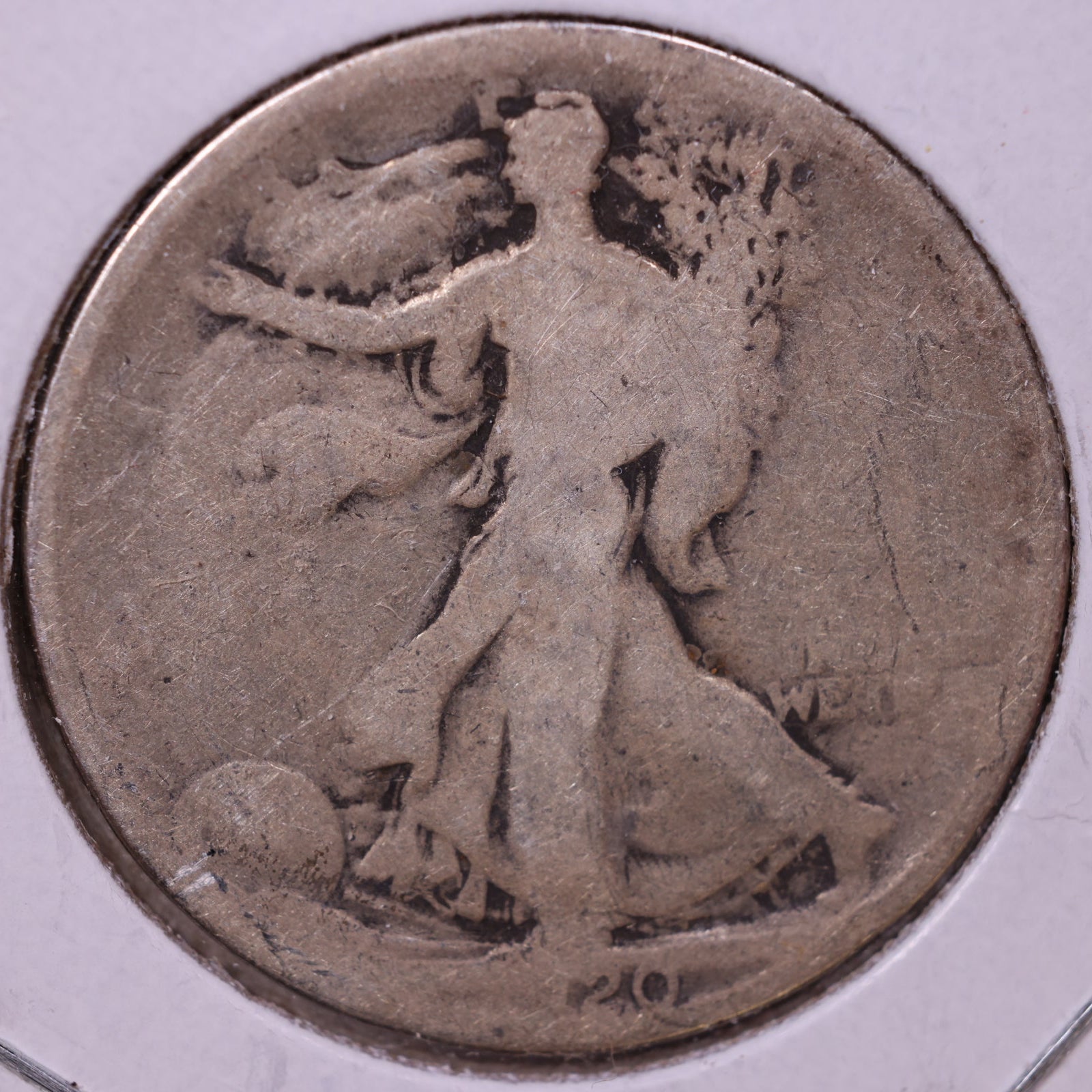 1920 Walking Liberty Half Dollar, About Good Circulated Coin, Store #HR060